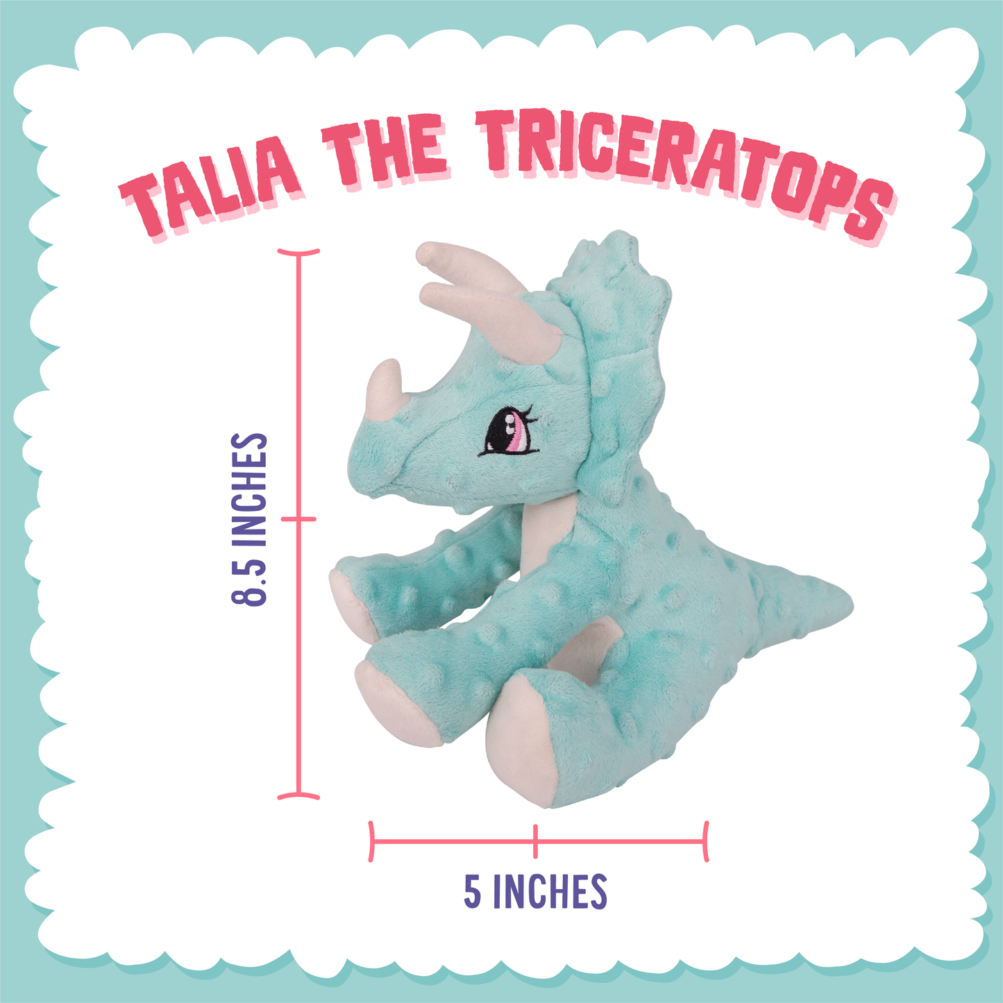 Tally the Triceratops Dog Toy