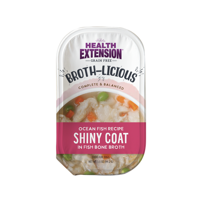 Broth-Licious Ocean Fish in Bone Broth -Shiny Coat Recipe for Adult Dogs