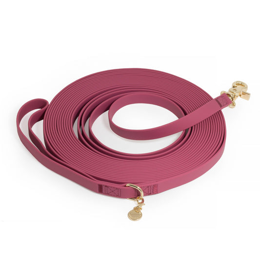 Mulberry Burgundy Waterproof Cloud 30 Ft Dog Leash