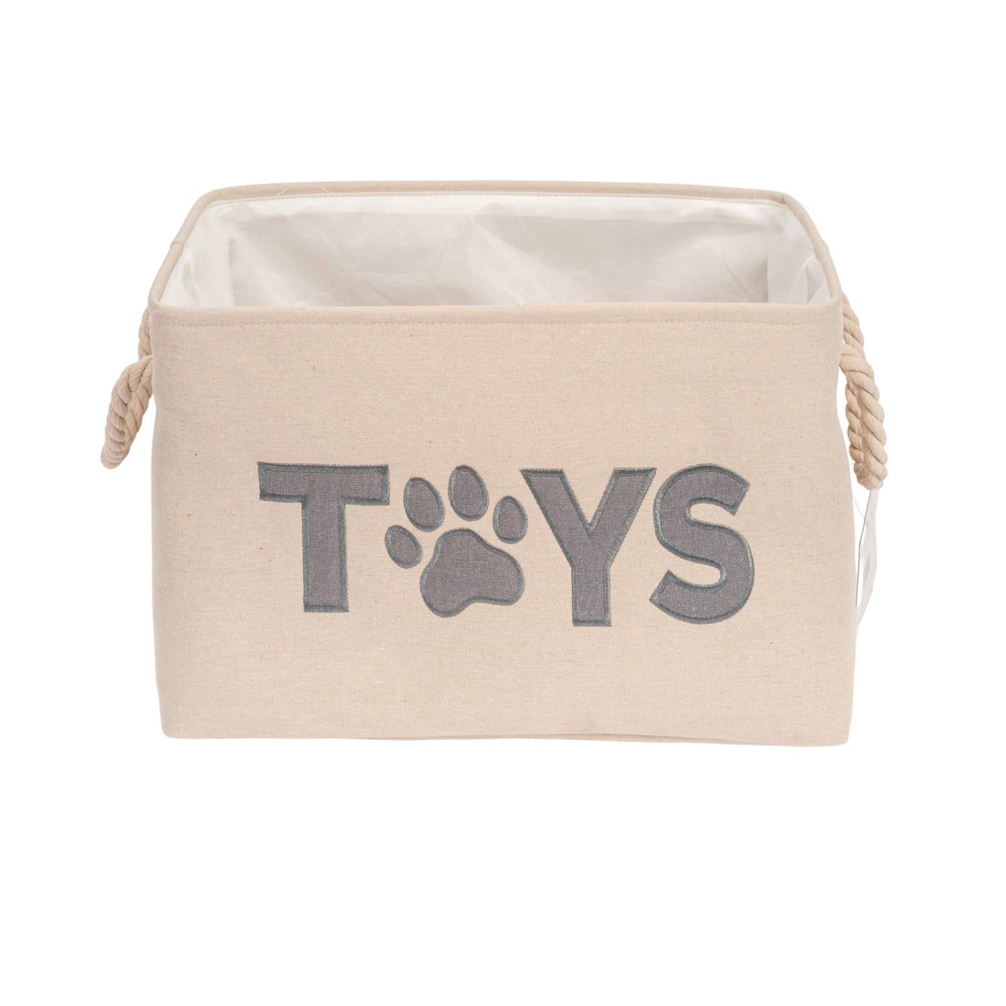 Fabric Pet Toy Storage Basket