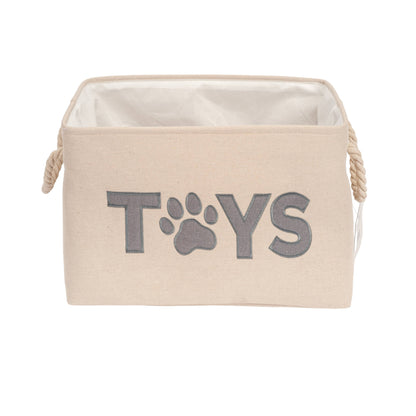Fabric Pet Toy Storage Basket