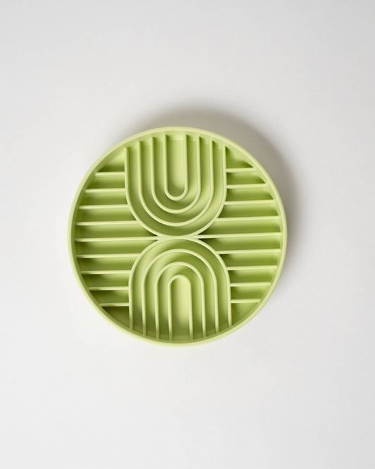 Slow Feeder for Dog Food, Lick Mat: Green