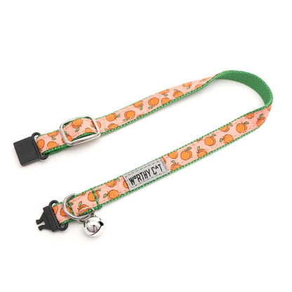 Peachy Keen Cat Collar: Peach / One Size Fits Most