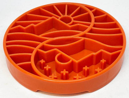 Yin Yang Design Shallow Slow Feeder Tray for Dogs
