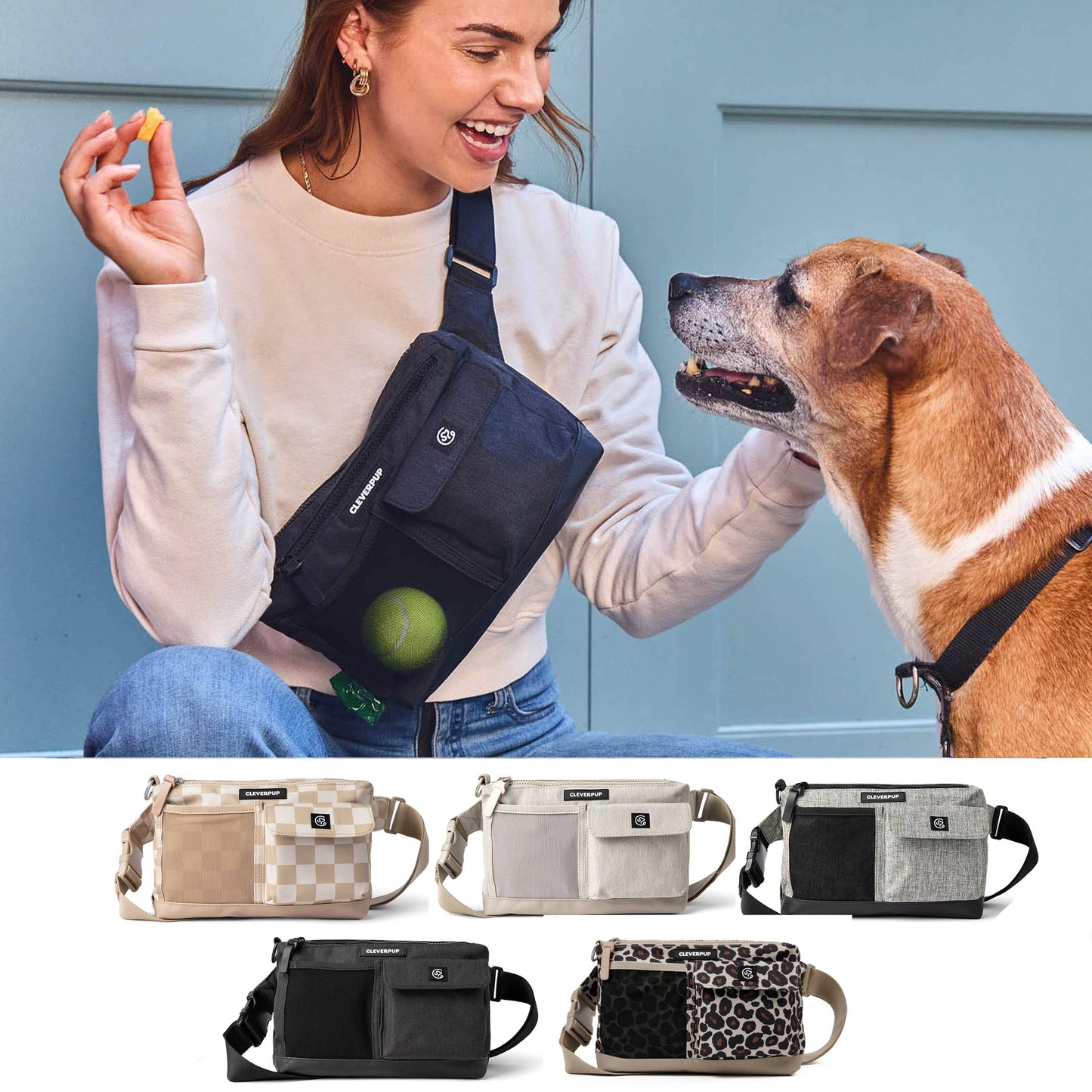 Dog Walk & Train Sling Bag: Leopard