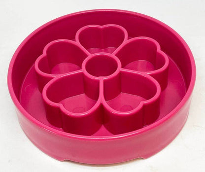 Flower Slow Feeder Bowl for Dogs: Flower Bowl - Pink