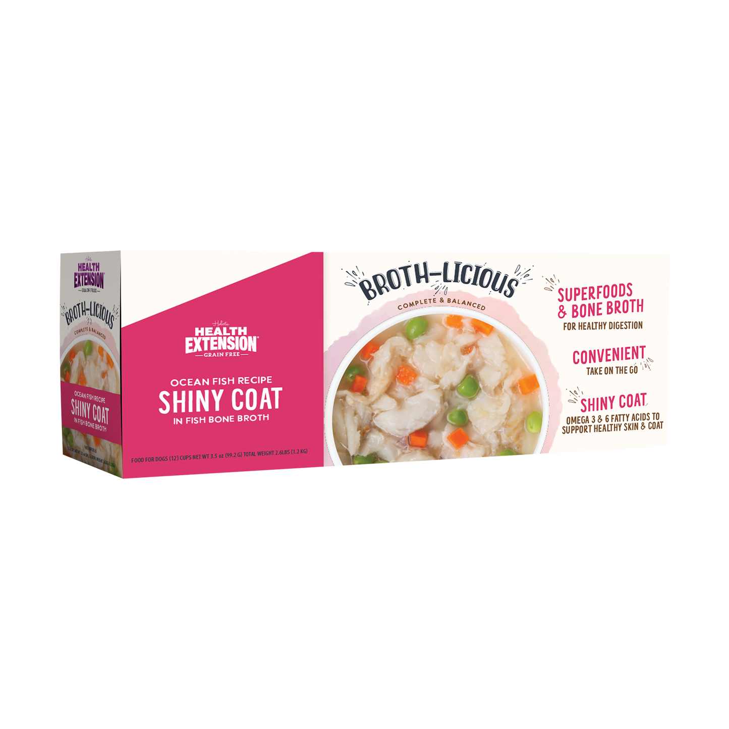 Broth-Licious Ocean Fish in Bone Broth -Shiny Coat Recipe for Adult Dogs