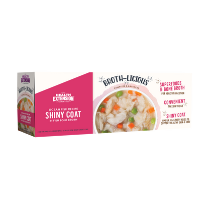 Broth-Licious Ocean Fish in Bone Broth -Shiny Coat Recipe for Adult Dogs
