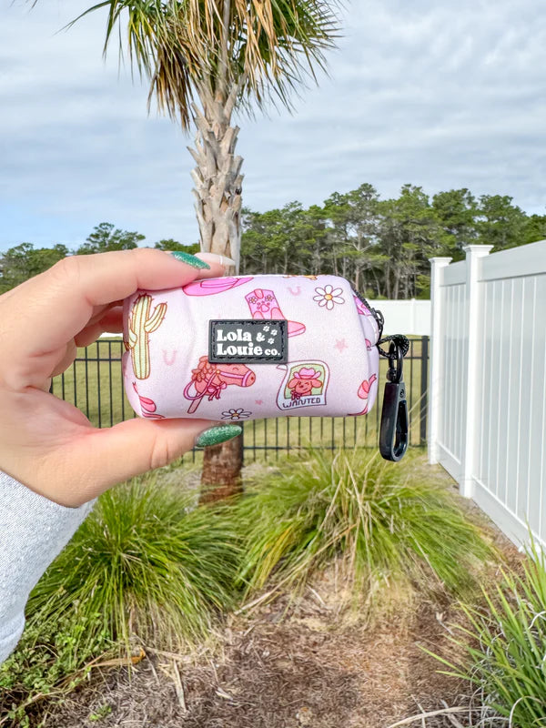Poop Bag Holder- Howdy, Cowgirl