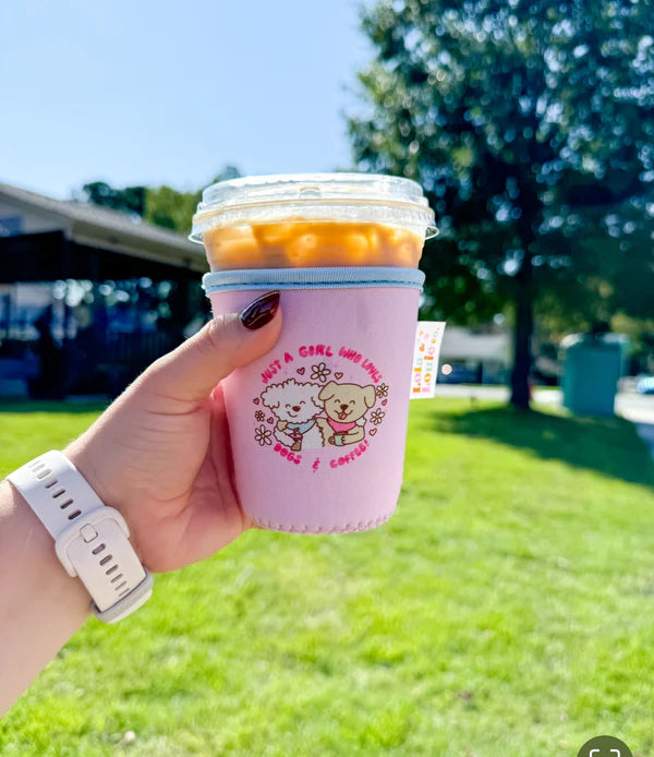 Just A Girl Who Loves Her Dog Coffee Sleeve