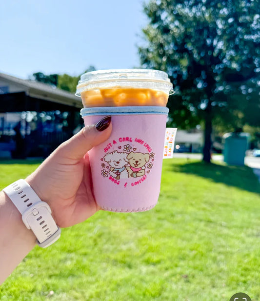 Just A Girl Who Loves Her Dog Coffee Sleeve