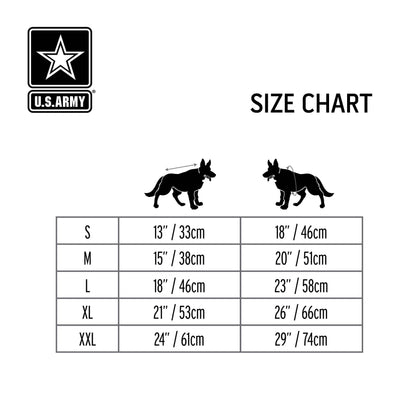 US Army Packable Dog Raincoat - Camo: Medium