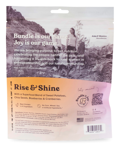 Rise & Shine Chicken Superfood Jerky Bars for Dogs 5oz: 5oz