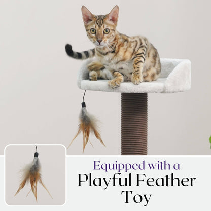 Cat Tree 3-Level Kitten Tree with Plush Perch