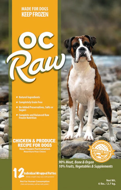 OC Raw Frozen Patties Dog Food 6lb