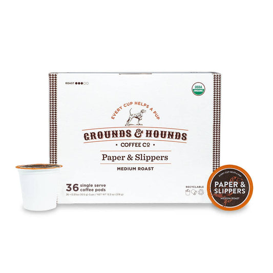 Paper & Slippers Single Serve Coffee Pods 36 Pack