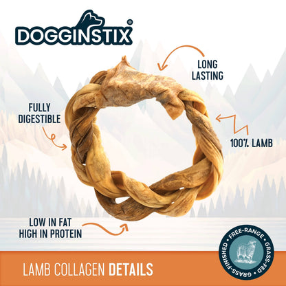 Braided Sticks Lamb Collagen Ring