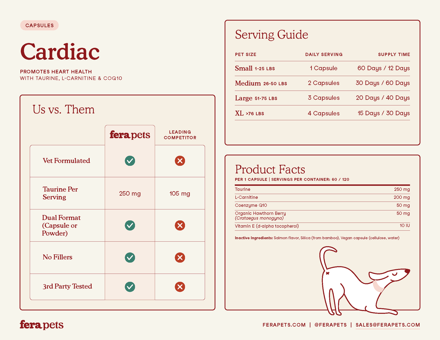 Fera Pets Cardiac Support for Dogs and Cats