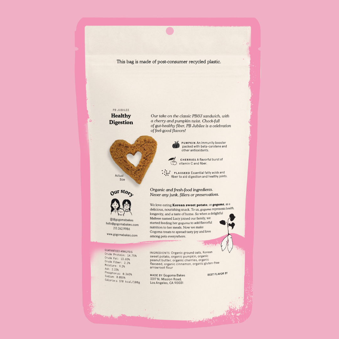 Gogoma PB + Pumpkin Whole Food Dog Treat for Digestion