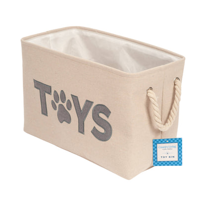 Fabric Pet Toy Storage Basket