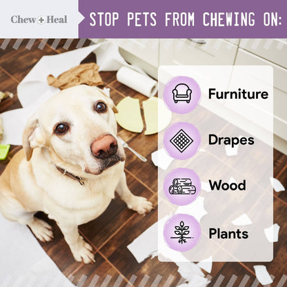 No Chew Spray For Dogs & Cats| Dogs Anti Chew Spray| Chew + Heal