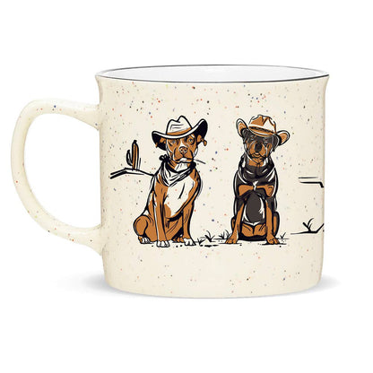 Ground & Hounds Ruff Riders Ceramic Coffee Mug