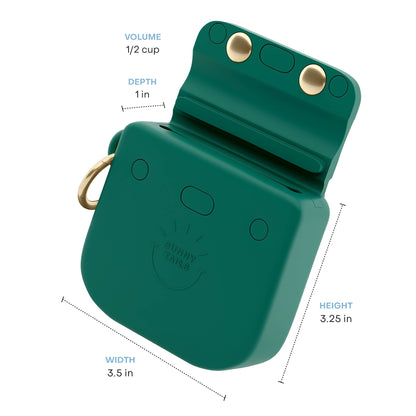 Meadow Green Snap Dog Treat Pouch
