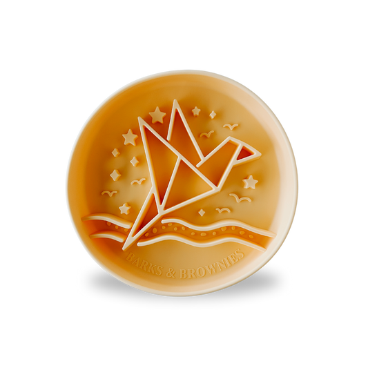 Signature Origami Slow Feeder Yellow