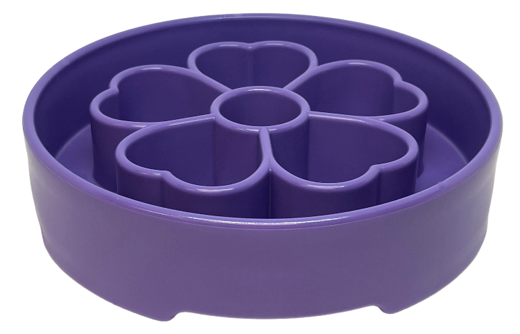 Flower Slow Feeder Bowl for Dogs: Flower Bowl - Pink