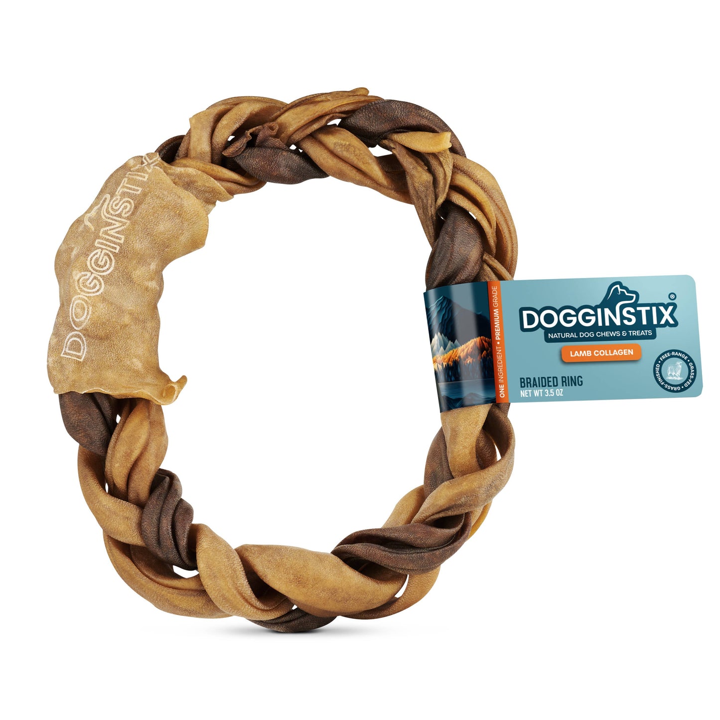 Braided Sticks Lamb Collagen Ring