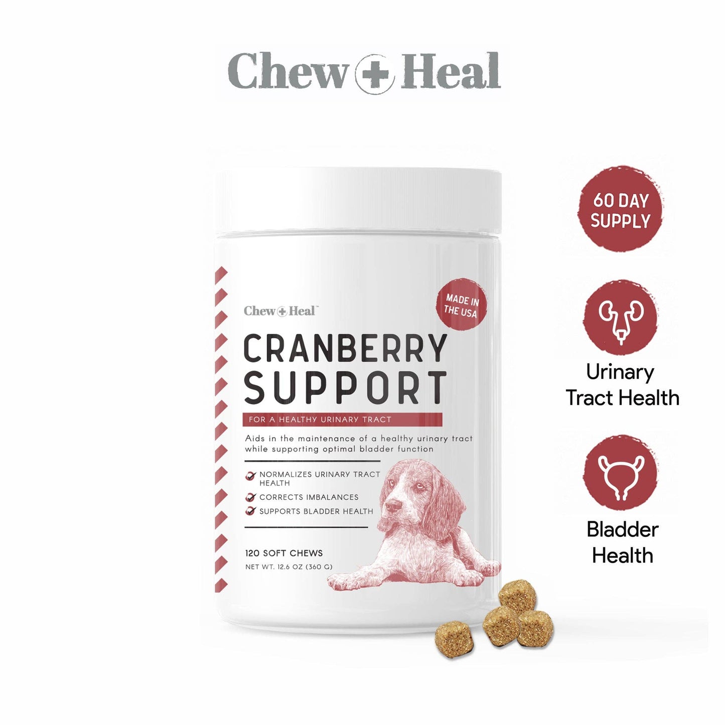 Chew + Heal Cranberry Soft Chews