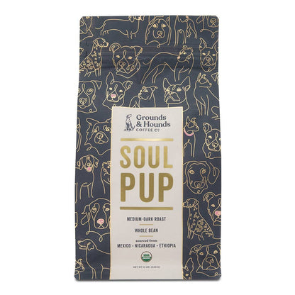 Soul Pup Organic Blend Coffee - Ethiopia, Guatemala, Mexico: Ground