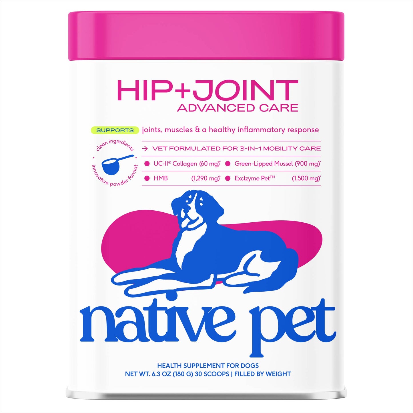 Hip+Joint Advanced Care Powder Joint, Muscle & Inflammation: 30 scoops