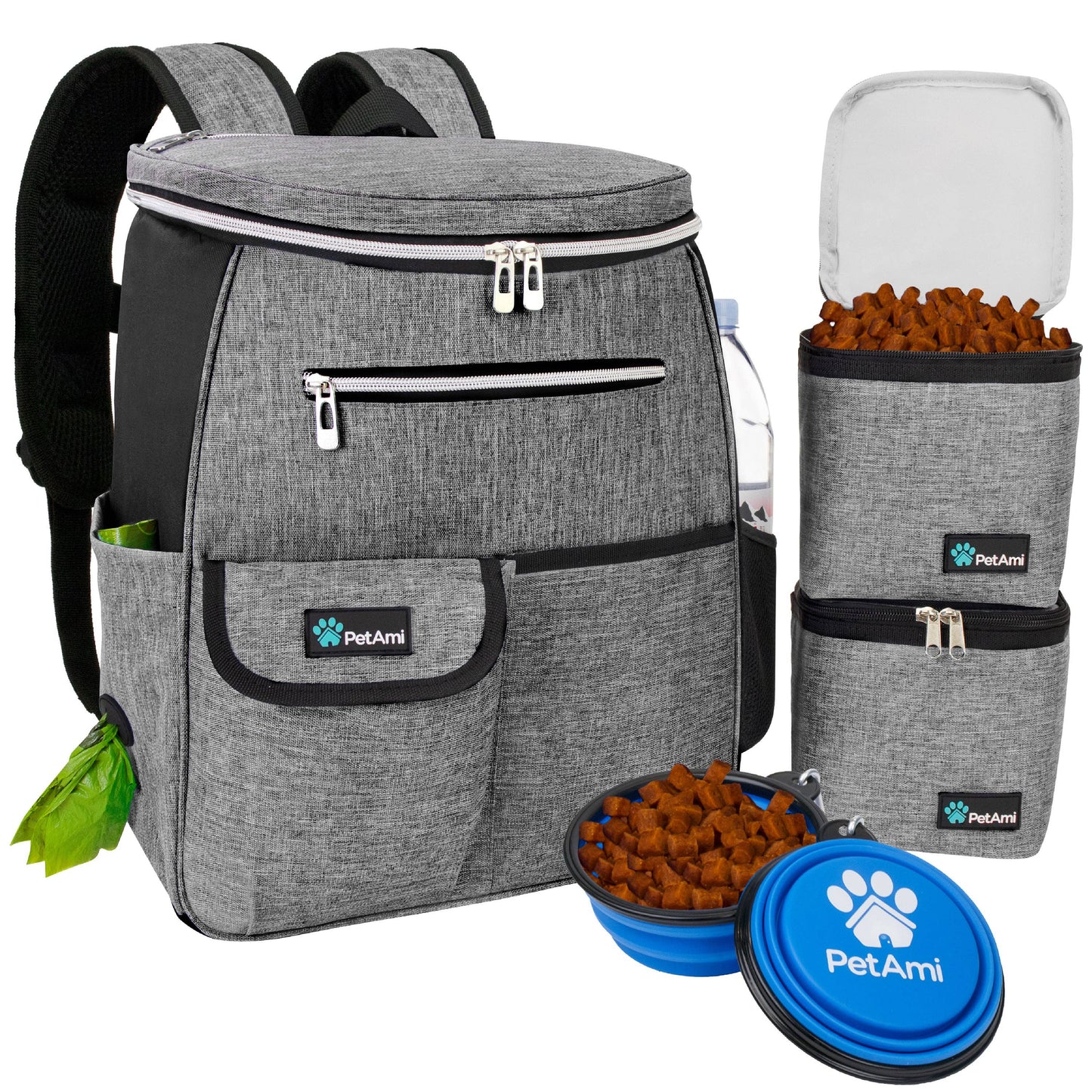 Deluxe Pet Travel Set Organizer Backpack