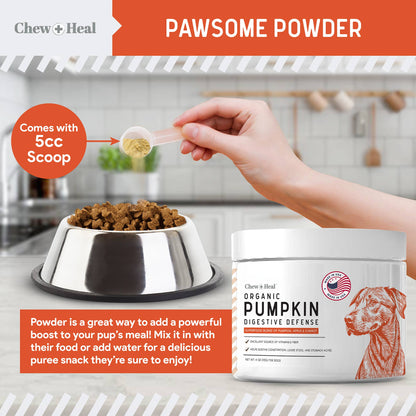 Chew + Heal Organic Pumpkin Powder Blend