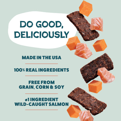Salmon Loves Butternut Jerky Dog Treats