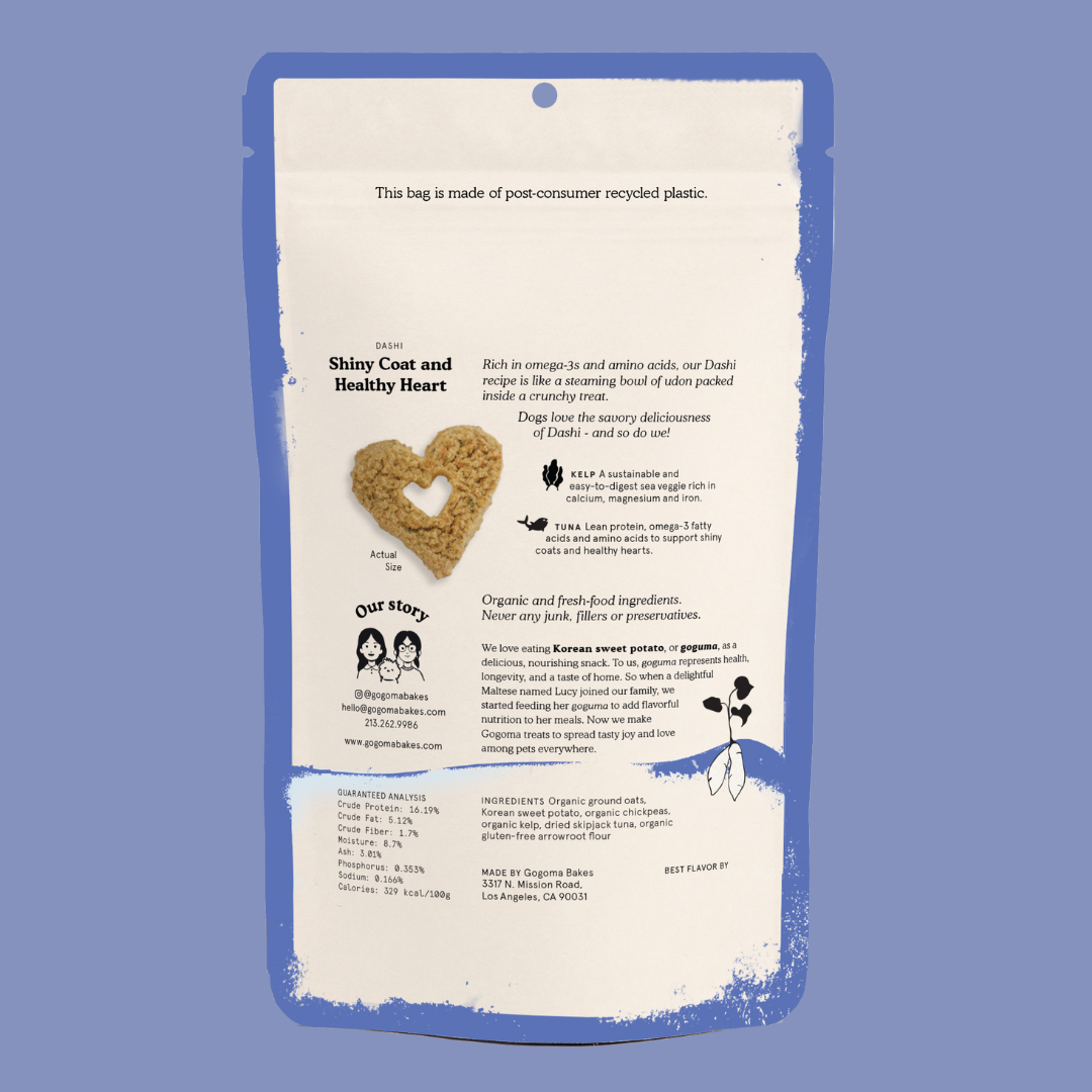 Gogoma Kelp + Tuna Whole Food Dog Treat for Heart Health