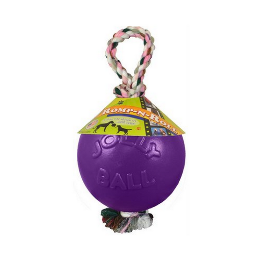 Jolly Pet Romp-n-Roll Dog Toy, 6" Purple