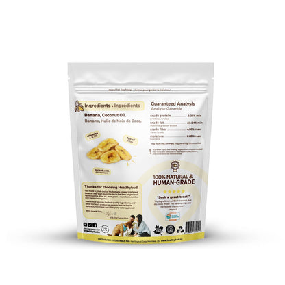Healthybud's Single-Ingredient Banana Chip Dog Treats