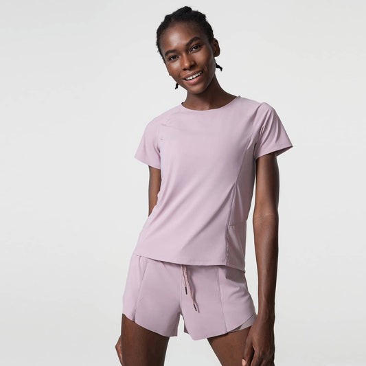 Loose Breathable Yoga Wear Sport Breathable T-Shirt: Pink