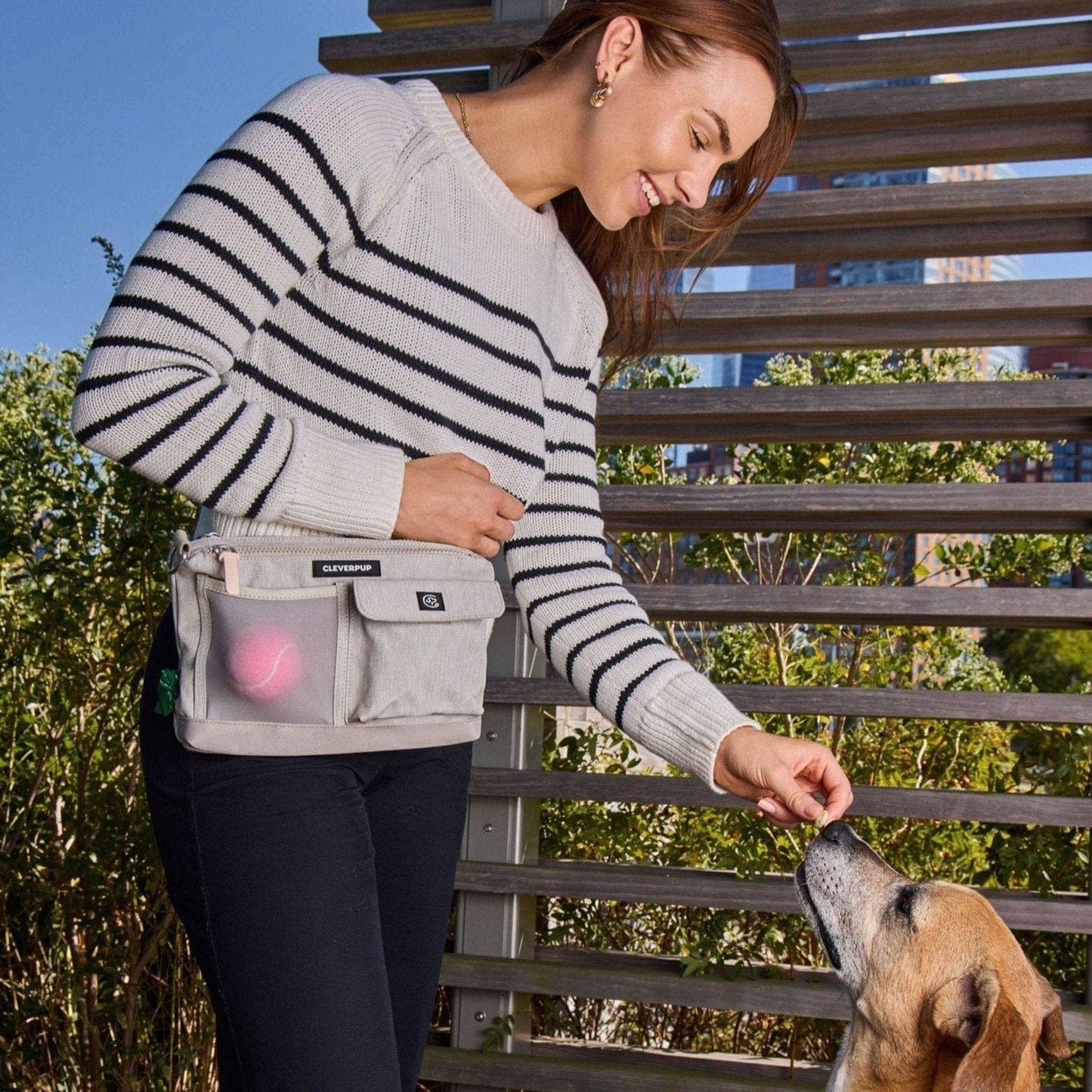 Dog Walk & Train Sling Bag: Leopard