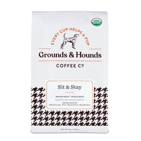 Sit & Stay™ Medium-Dark Roast Blend Coffee: Whole Bean 12 oz.