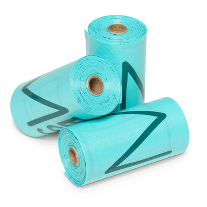 Messy Mutt Dog Poop Bags, 8 Refill Rolls, 120 Bag Count