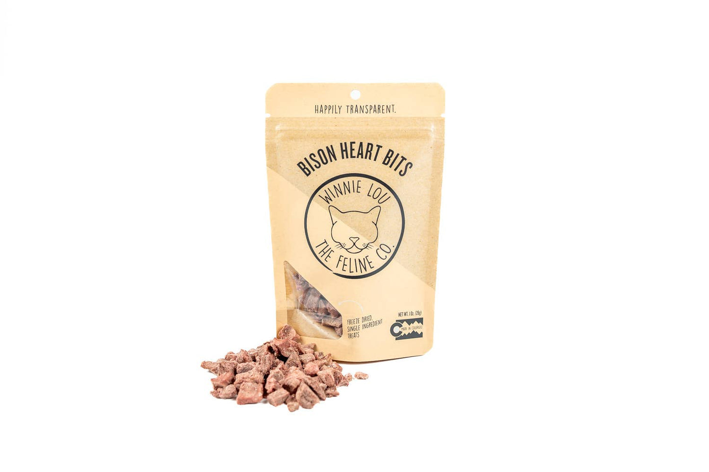 Bison Heart Bits Cat Treat