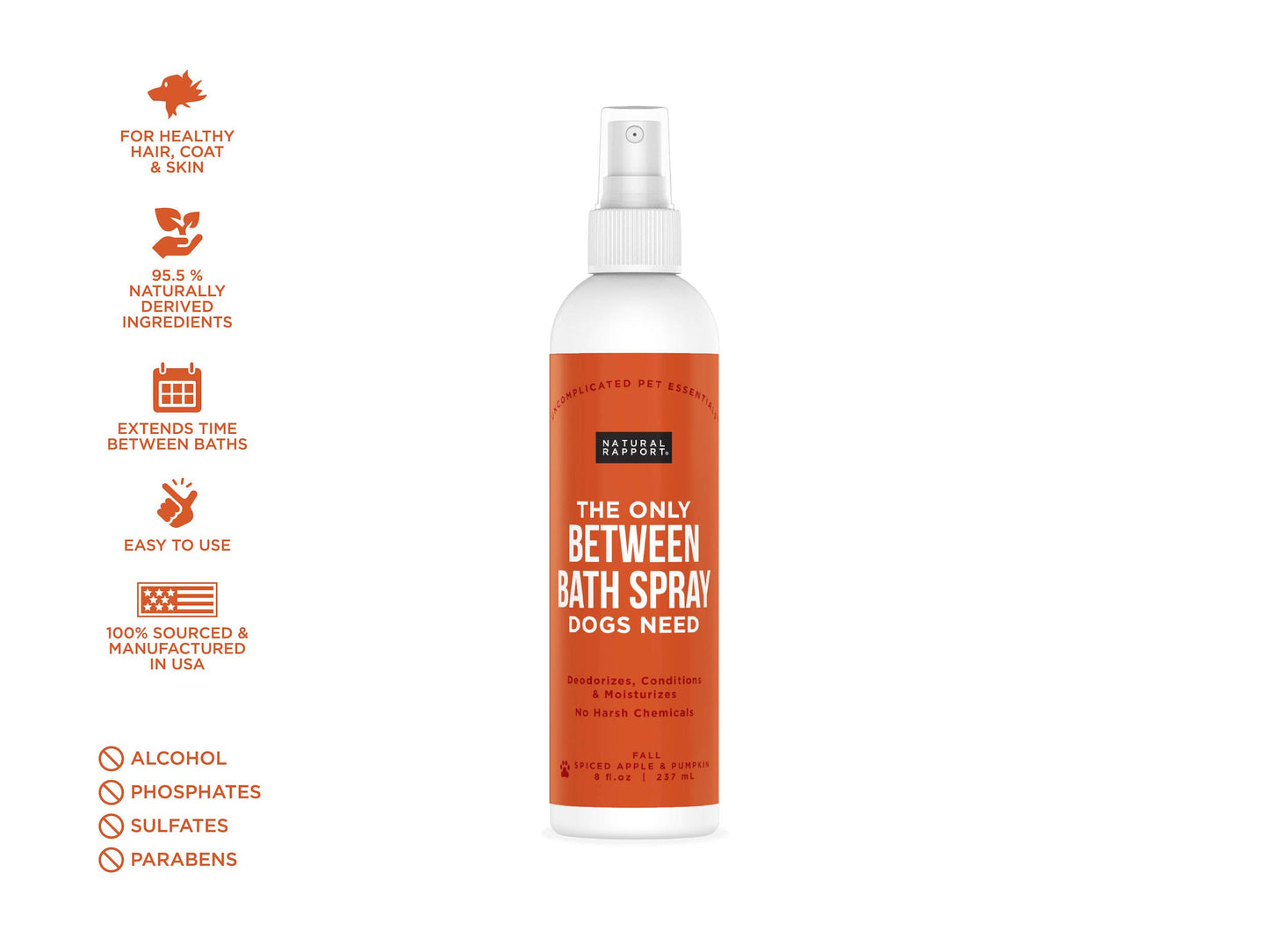 The Only Between Bath Spray Dogs Need - Apple & Pumpkin: