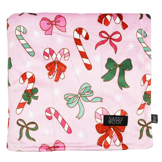 Dog Blanket - Candy Cane Coquette