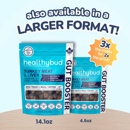 Healthybud's Functional Turkey Dog Treats: 4.6oz