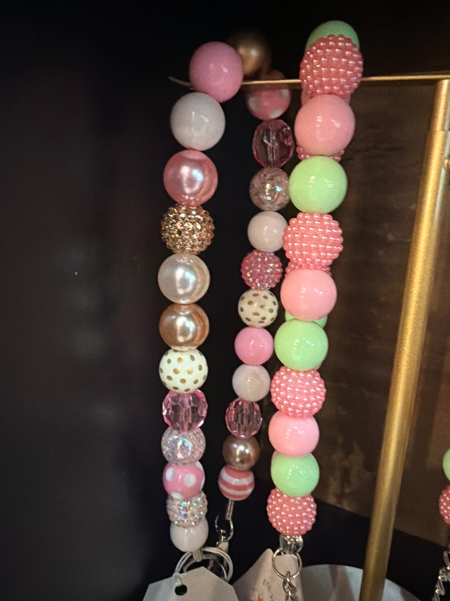 BABY PINK DOG NECKLACE