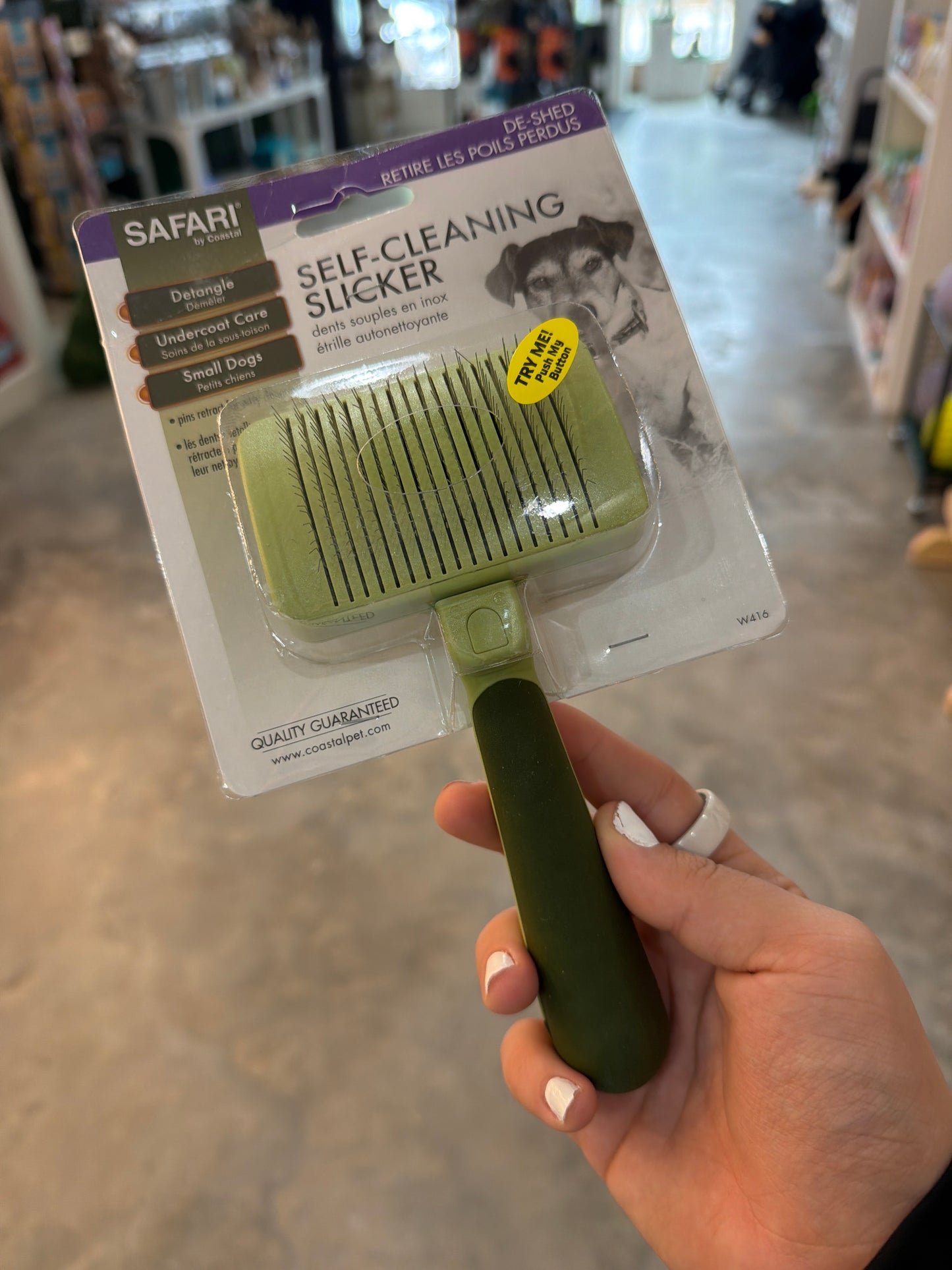 Safari Costal Self cleaning slicker brush SM