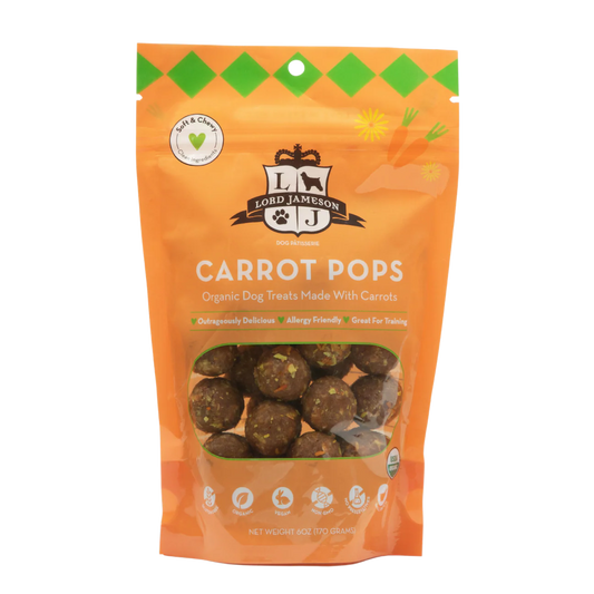 Lord Jameson Carrot Pops Organic Dog Treats